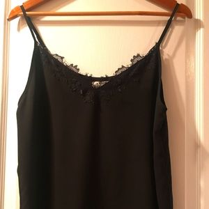 Aritzia Babaton Everly Lace Camisole Size Small Black